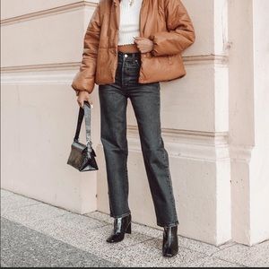 Levi’s Ribcage straight ankle jeans